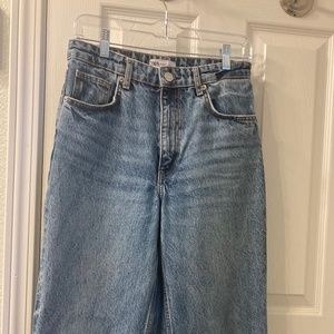 Zara straight/wide leg jeans